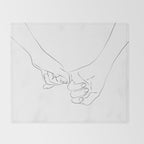 Pinky Promise VIII Throw Blanket Gallery Image 2