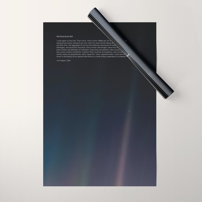 The Pale Blue Dot  Wrapping Paper Gallery Image 1