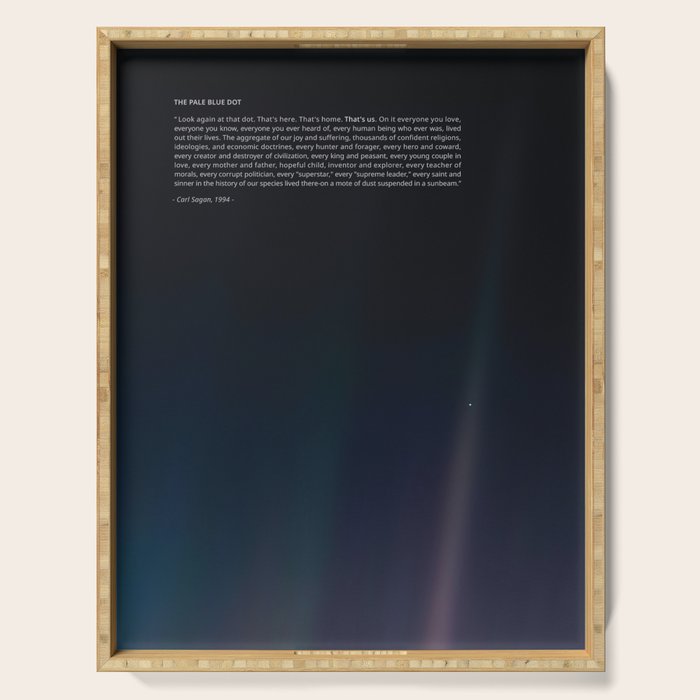The Pale Blue Dot  Serving Tray Gallery Image 1