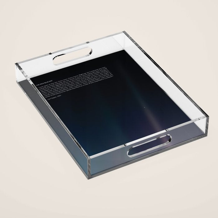 The Pale Blue Dot  Acrylic Tray Gallery Image 1