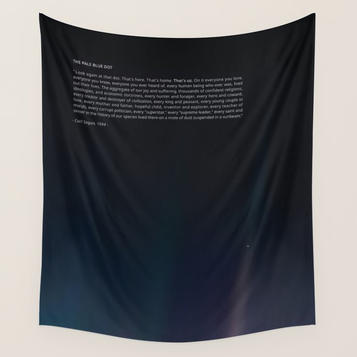 The Pale Blue Dot  Wall Tapestry Gallery Image 4