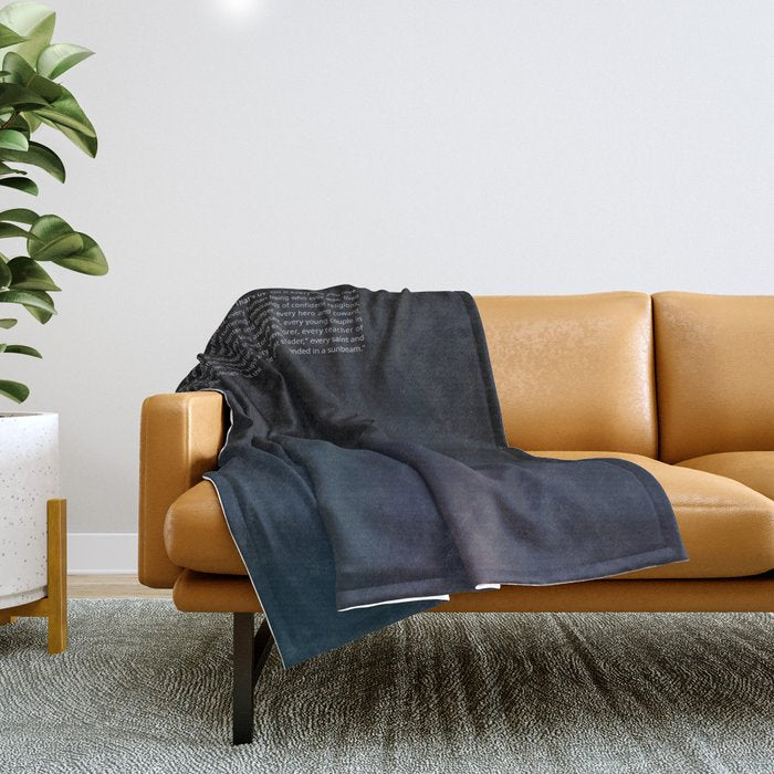 The Pale Blue Dot  Throw Blanket Gallery Image 1
