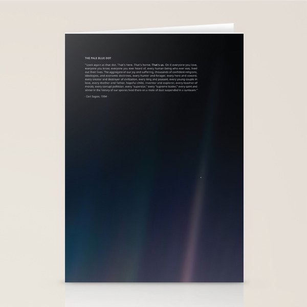 The Pale Blue Dot  Stationery Card Gallery Image 2
