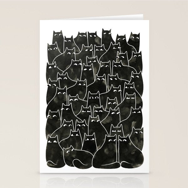 Suspicious Cats Stationery Card Gallery Image 1