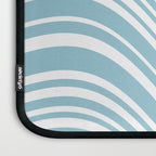 Wavy Stripes XXXV - Sky Blue Laptop Sleeve Gallery Image 3
