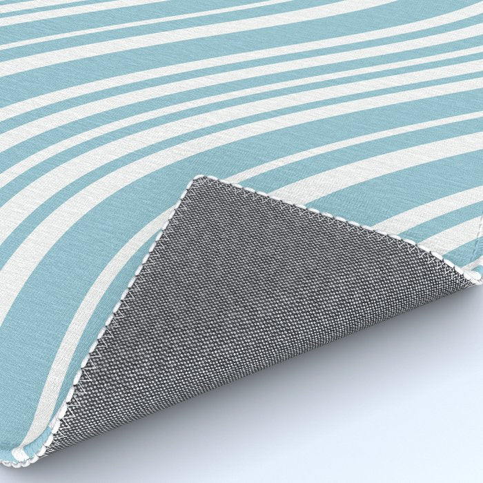 Wavy Stripes XXXV - Sky Blue Rug Gallery Image 4