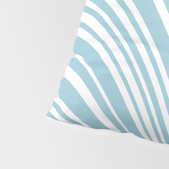 Wavy Stripes XXXV - Sky Blue Pillow Sham Gallery Image 4