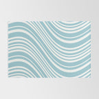 Wavy Stripes XXXV - Sky Blue Rug Gallery Image 2