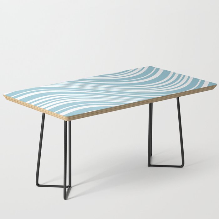 Wavy Stripes XXXV - Sky Blue Coffee Table Gallery Image 1