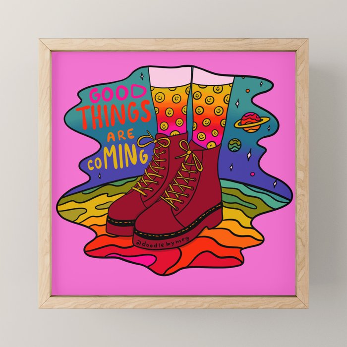 Good Things are Coming Mini Art Print Gallery Image 1