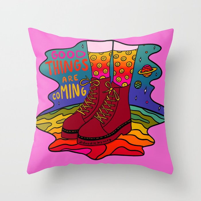 Good Things are Coming Throw Pillow Gallery Image 6