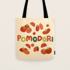 Hand Drawn Italian Roman Pomodori Tomato Classic Mediterranean Art Tote Bag Gallery Image 1