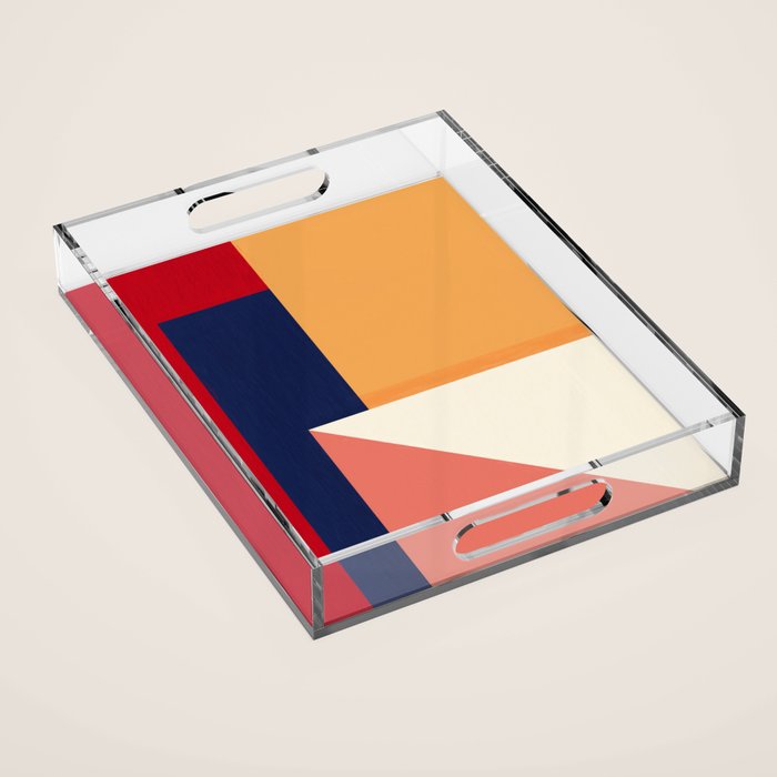 Minimal Geometric Abstraction 95 Acrylic Tray Gallery Image 1