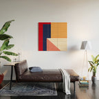 Minimal Geometric Abstraction 95 Wood Wall Art Gallery Image 2
