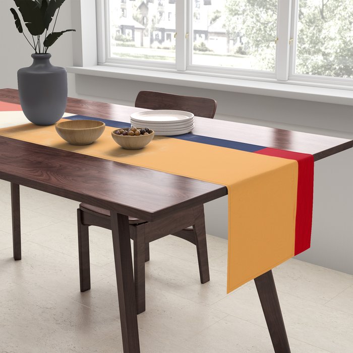 Minimal Geometric Abstraction 95 Table Runner Gallery Image 2