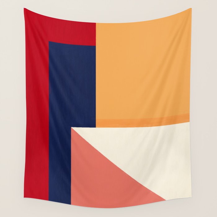 Minimal Geometric Abstraction 95 Wall Tapestry Gallery Image 1