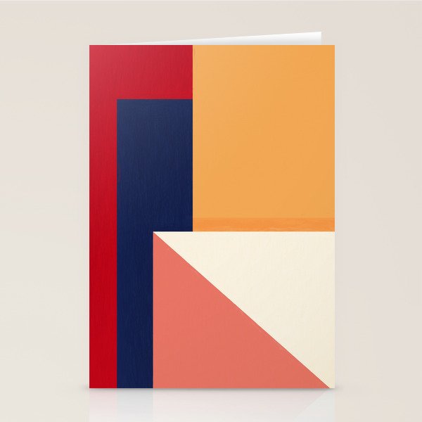 Minimal Geometric Abstraction 95 Stationery Card Gallery Image 2
