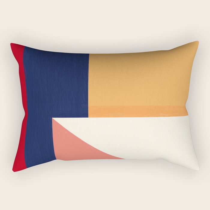 Minimal Geometric Abstraction 95 Rectangular Pillow Gallery Image 2