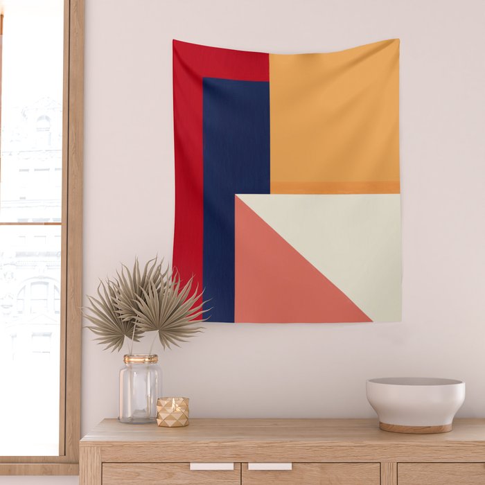 Minimal Geometric Abstraction 95 Wall Tapestry Gallery Image 2