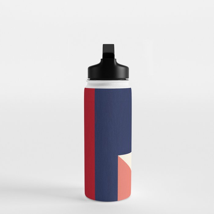 Minimal Geometric Abstraction 95 Water Bottle Gallery Image 3
