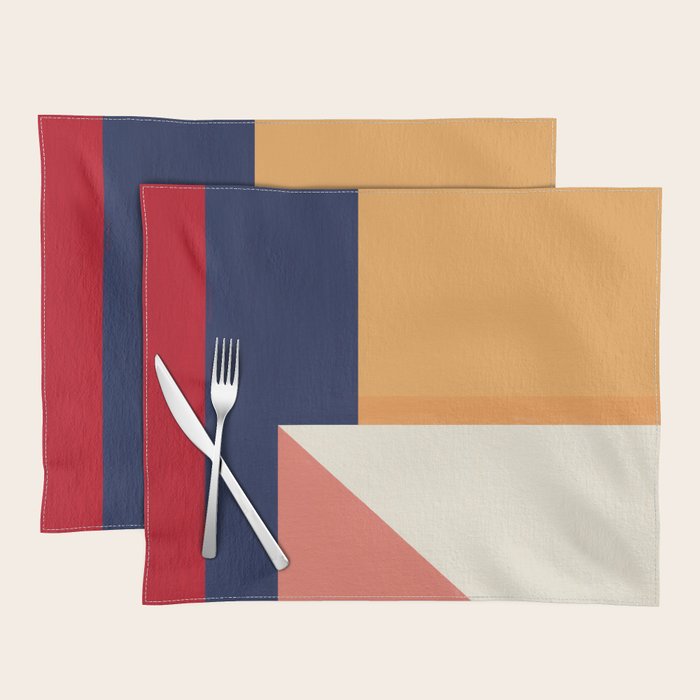 Minimal Geometric Abstraction 95 Placemat Gallery Image 1