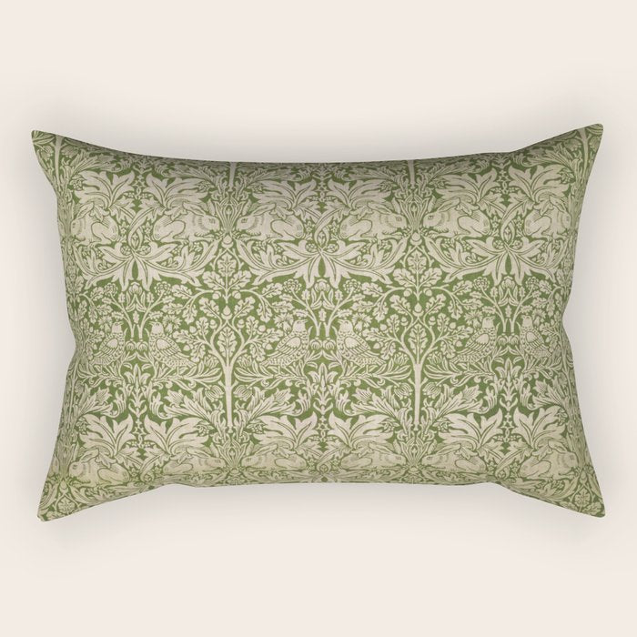 William Morris "Brer rabbit" 4. Rectangular Pillow Gallery Image 2