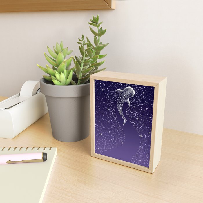 Star Eater - space from Dark Blue to Purple Mini Art Print Gallery Image 2
