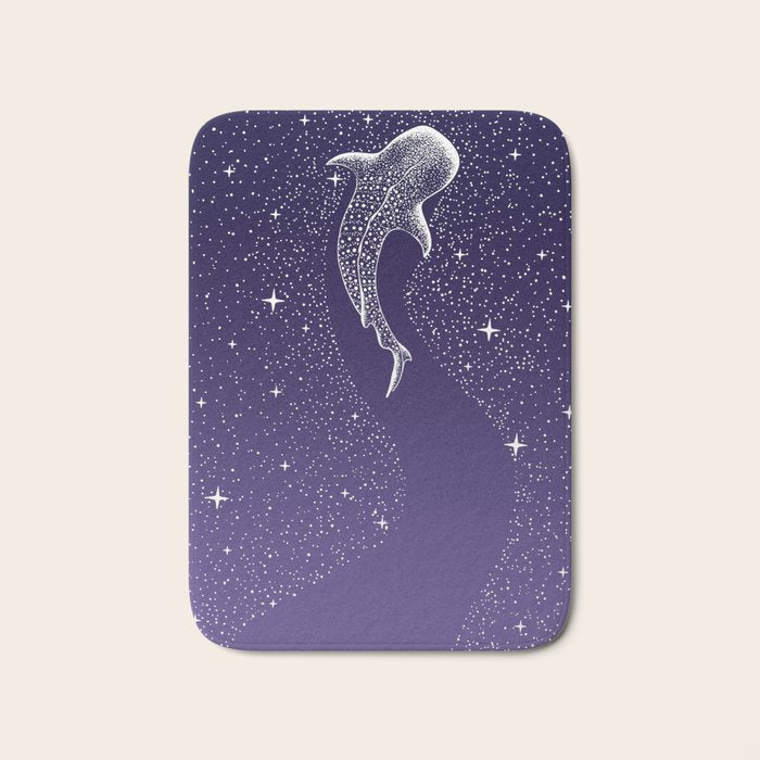 Star Eater - space from Dark Blue to Purple Bath Mat Gallery Image 1