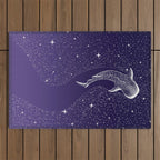 Star Eater - space from Dark Blue to Purple Outdoor Rug Gallery Image 1