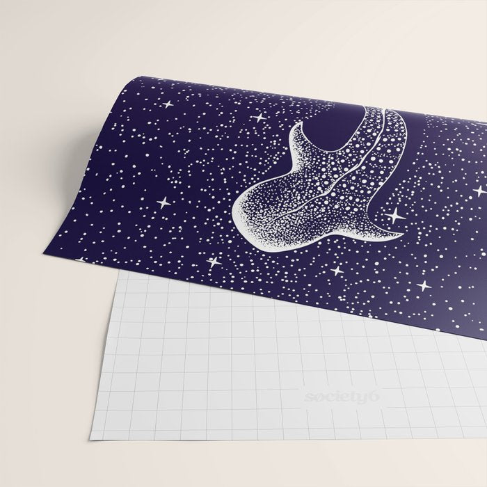 Star Eater - space from Dark Blue to Purple Wrapping Paper Gallery Image 2