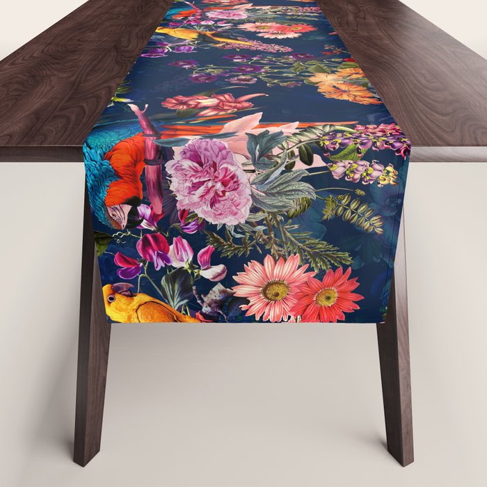 FLORAL AND BIRDS XII Table Runner Gallery Image 1