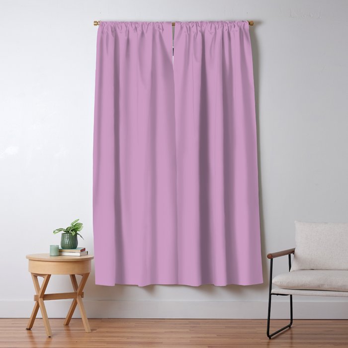 Lilac Pastel Purple Solid Color Window Curtain Gallery Image 5