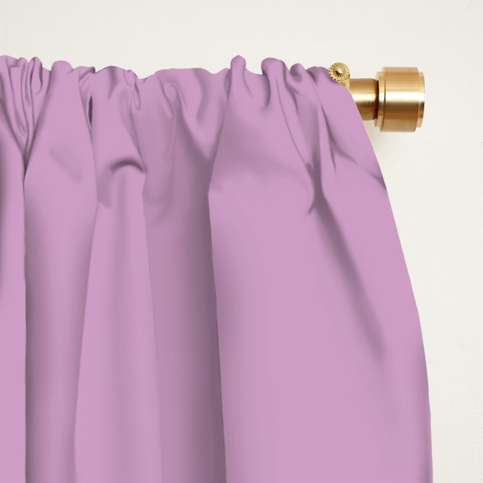 Lilac Pastel Purple Solid Color Window Curtain Gallery Image 2