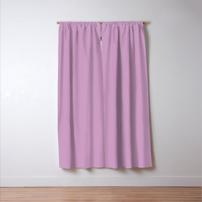 Lilac Pastel Purple Solid Color Window Curtain Gallery Image 3