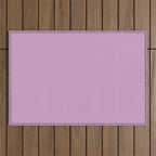Lilac Pastel Purple Solid Color Outdoor Rug Gallery Image 1