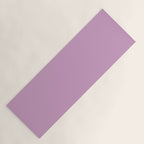 Lilac Pastel Purple Solid Color Yoga Mat Gallery Image 1