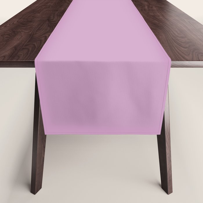 Lilac Pastel Purple Solid Color Table Runner Gallery Image 1