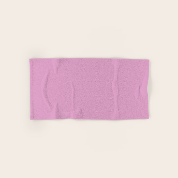 Lilac Pastel Purple Solid Color Bath Towel Gallery Image 1