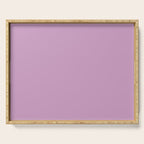 Lilac Pastel Purple Solid Color Serving Tray Gallery Image 1
