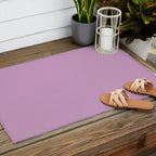 Lilac Pastel Purple Solid Color Outdoor Rug Gallery Image 2