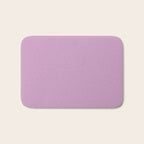 Lilac Pastel Purple Solid Color Bath Mat Gallery Image 1
