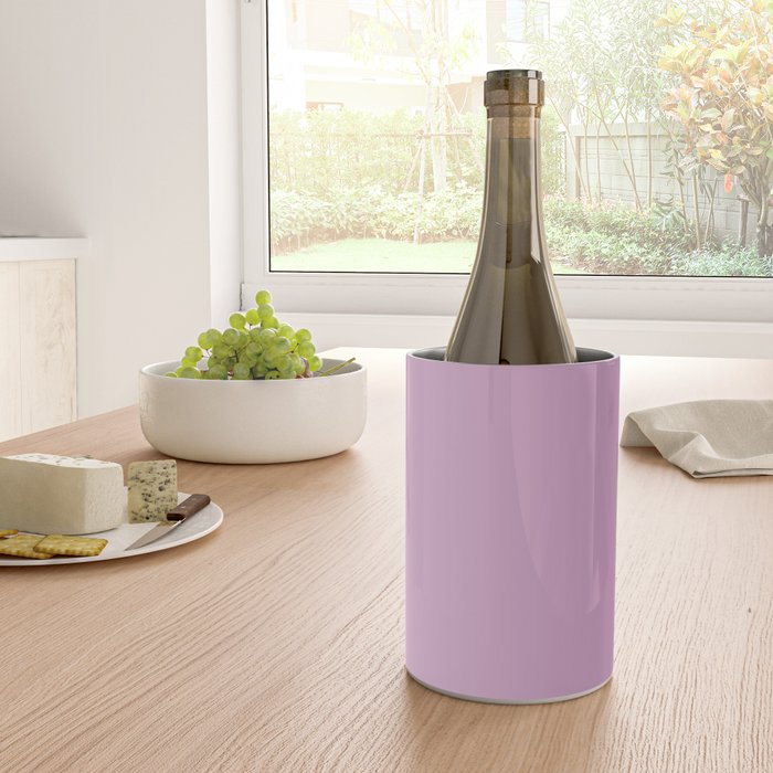 Lilac Pastel Purple Solid Color Wine Chiller Gallery Image 4