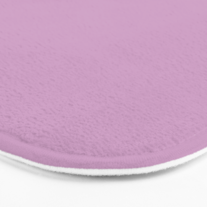 Lilac Pastel Purple Solid Color Bath Mat Gallery Image 3