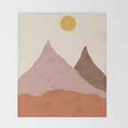 Acrylic Landscape #2 Throw Blanket Gallery Image 2