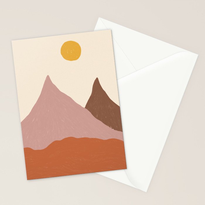 Acrylic Landscape #2 Stationery Card Gallery Image 2