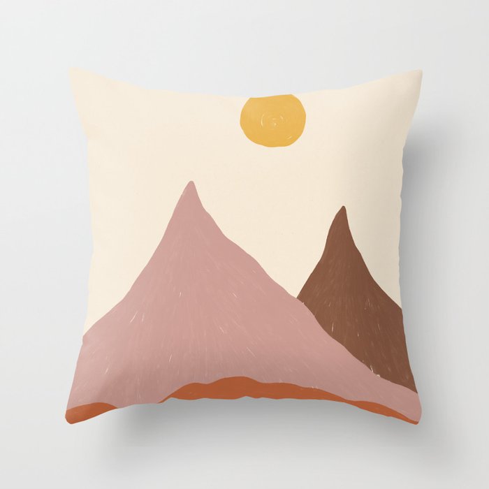 Acrylic Landscape #2 Throw Pillow Gallery Image 6