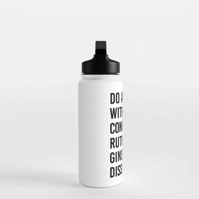 Do All Things with the Confidence of Ruth Bader Ginsburg Dissenting Water Bottle Gallery Image 3