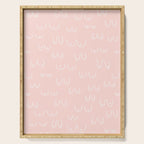 Self Love Boobs Pattern on peach Serving Tray Gallery Image 1