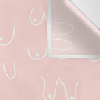 Self Love Boobs Pattern on peach Wall Tapestry Gallery Image 3