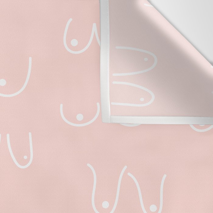 Self Love Boobs Pattern on peach Wall Tapestry Gallery Image 3